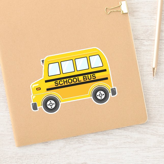 Pegatinas de los autobuses escolares Vinyl (Cuaderno)