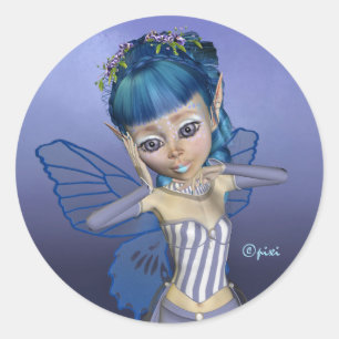 Pegatinas de los azules de Pixi