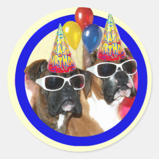 Pegatinas de los Boxers de Cumpleaños Felices