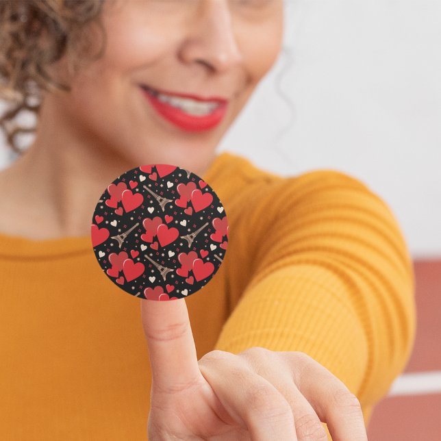 Pegatinas de los corazones rojos de Francia (Subido por el creador)