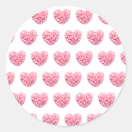 Pegatinas de los corazones rosados