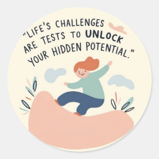Pegatinas de los desafíos de la vida