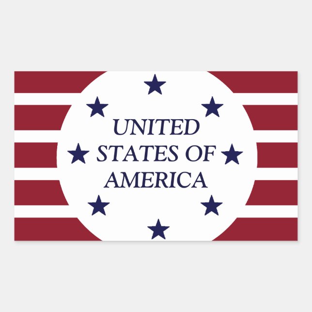 PEGATINAS DE LOS ESTADOS UNIDOS DE AMÉRICA (Anverso)