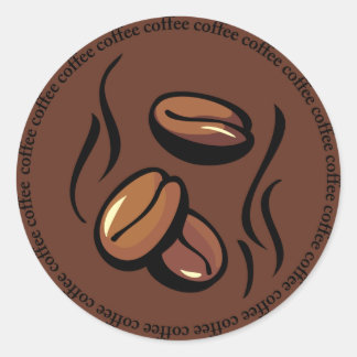 Pegatinas de los granos de café