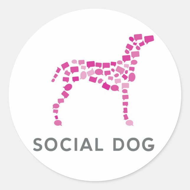 Pegatinas de los medios de comunicación de perros  (Anverso)