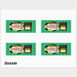 pegatinas de los premios de fútbol de personalizab