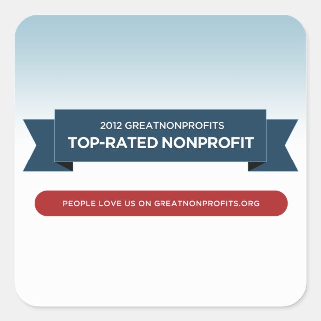 pegatinas de los Premios GreatNonprofit 2012 (Anverso)