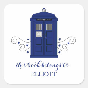 Pegatinas de los remolinos de la caja de policía