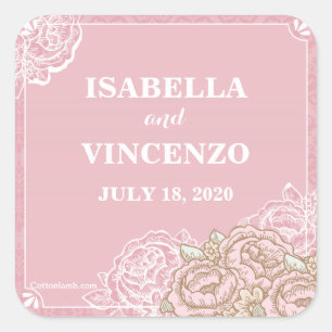 Pegatinas de los rosas de la col del vintage