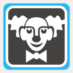 Pegatinas de los símbolos de payasos de circo