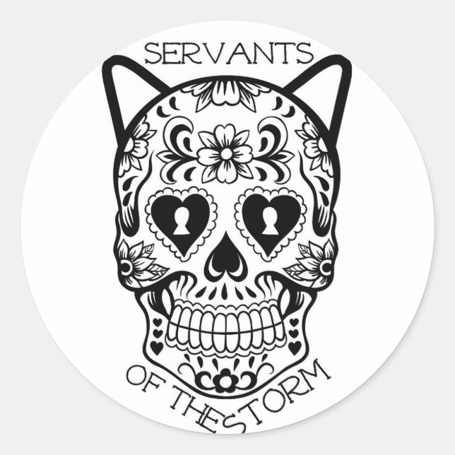 Pegatinas de los sirvientes de la tormenta (Anverso)