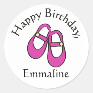 Pegatinas de los zapatos de cumpleaños