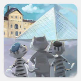Pegatinas de Louvre Square