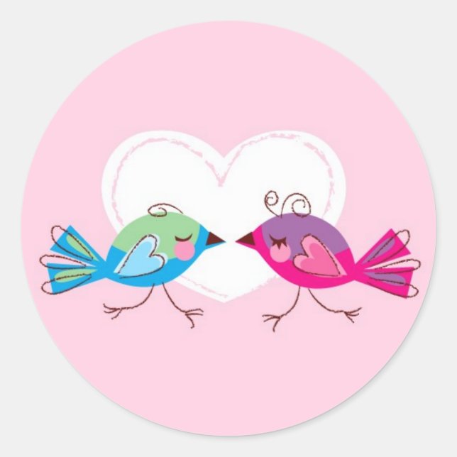 Pegatinas de Lovebirds (Anverso)