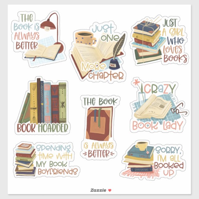 Pegatinas de Lover Libro (Hoja)