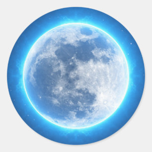pegatinas de luna llena de fantasía