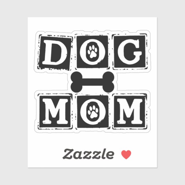Pegatinas de madres de perro, pegatinas de perros, (Hoja)