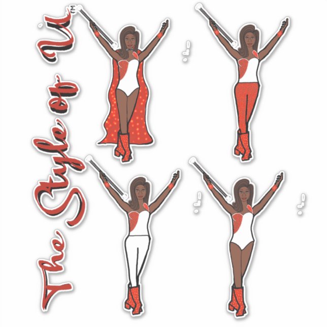 Pegatinas de Majorette Sparkle (Fuego 2) (Anverso)