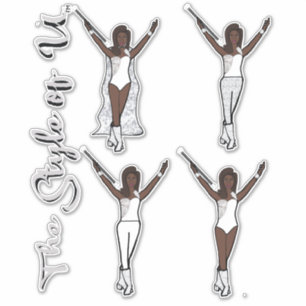Pegatinas De Majorette Sparkle (Iced)