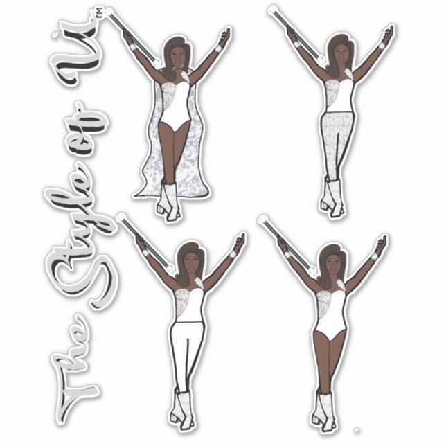 Pegatinas De Majorette Sparkle (Iced) (Anverso)