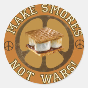 Pegatinas de Make S'Mores Not Wars