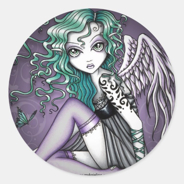 Pegatinas de Malory Violet Tattoo Angel (Anverso)