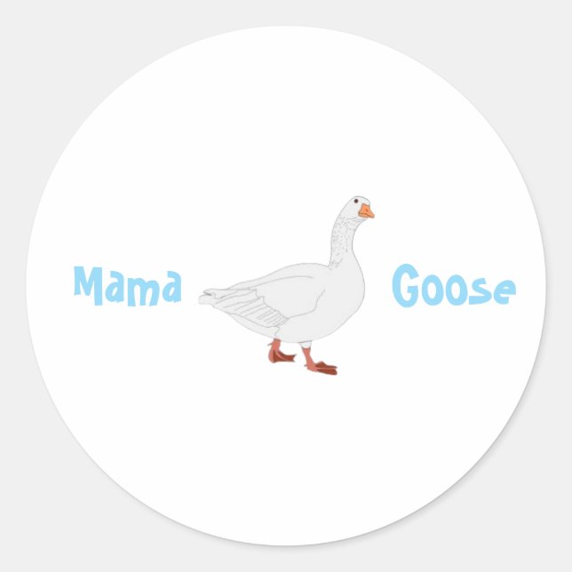 Pegatinas de Mama Goose - regalo del Día de la Mad (Anverso)