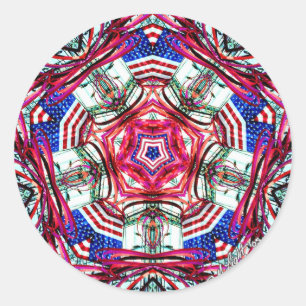 pegatinas de Mandala "4 de julio"