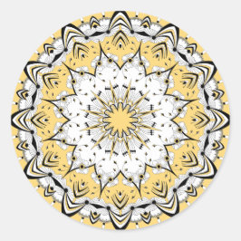 Pegatinas de Mandala Amarilla (Diseño 3)