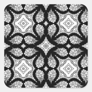 Pegatinas de Mandala en blanco y negro