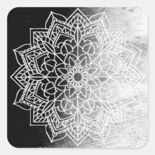 Pegatinas de Mandala Negra