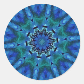Pegatinas de Mandala Verde Azul