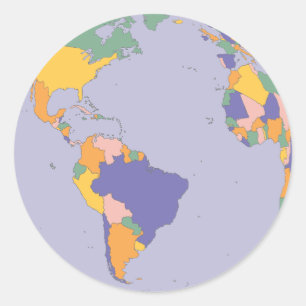 pegatinas de mapas de globo