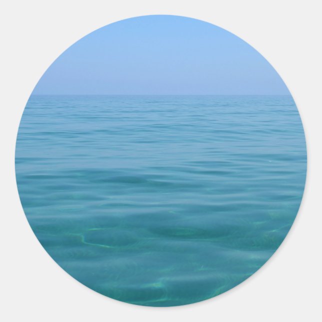Pegatinas de mar y cielo tranquilos (Anverso)