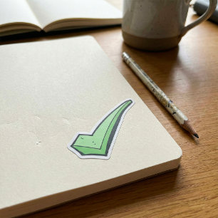 Pegatinas de marca de verificación verde