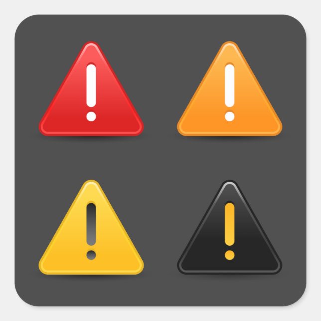 Pegatinas de marcas de exclamación (Anverso)