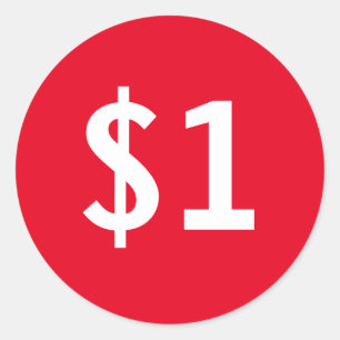 pegatinas de marcas de precios de venta redonda de