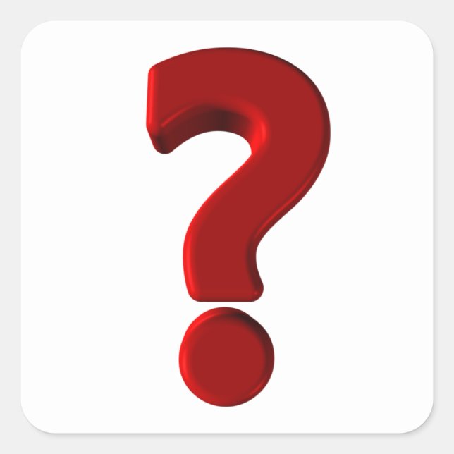 Pegatinas de marcas de preguntas (Anverso)