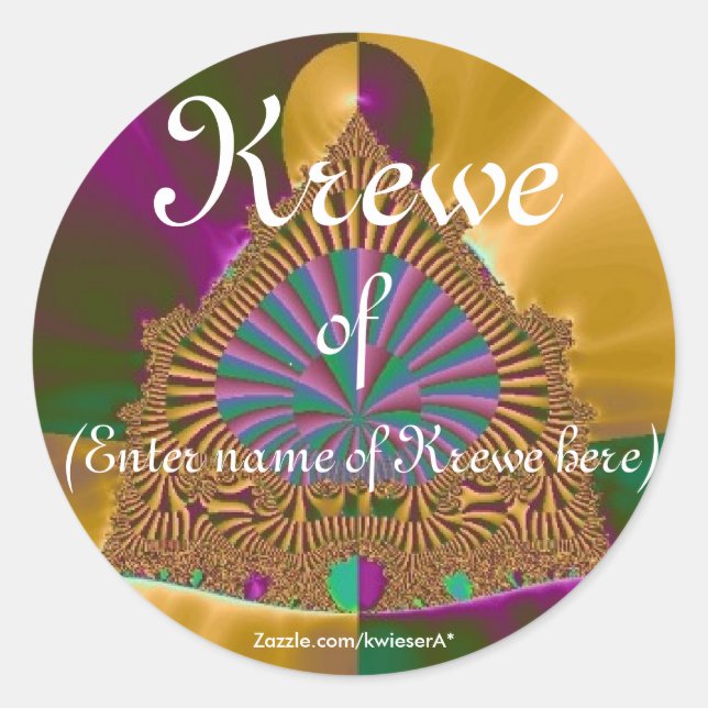 Pegatinas de Mardi Gras (Anverso)