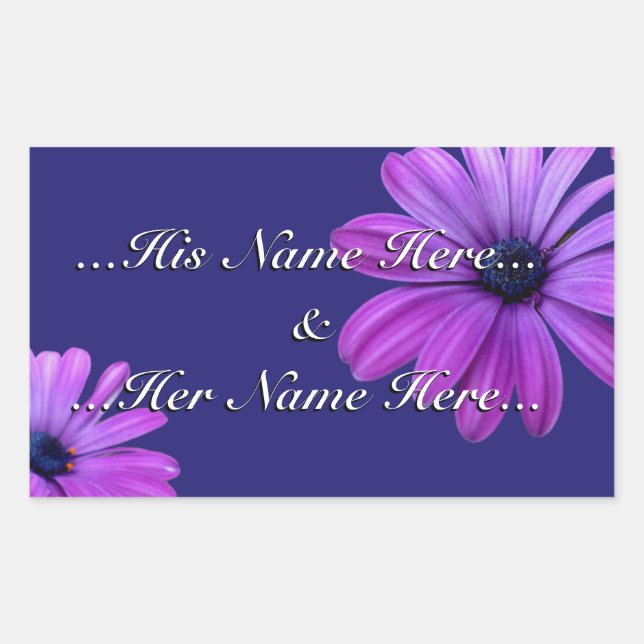 Pegatinas de margaría Pegatinas de margarita azul  (Anverso)