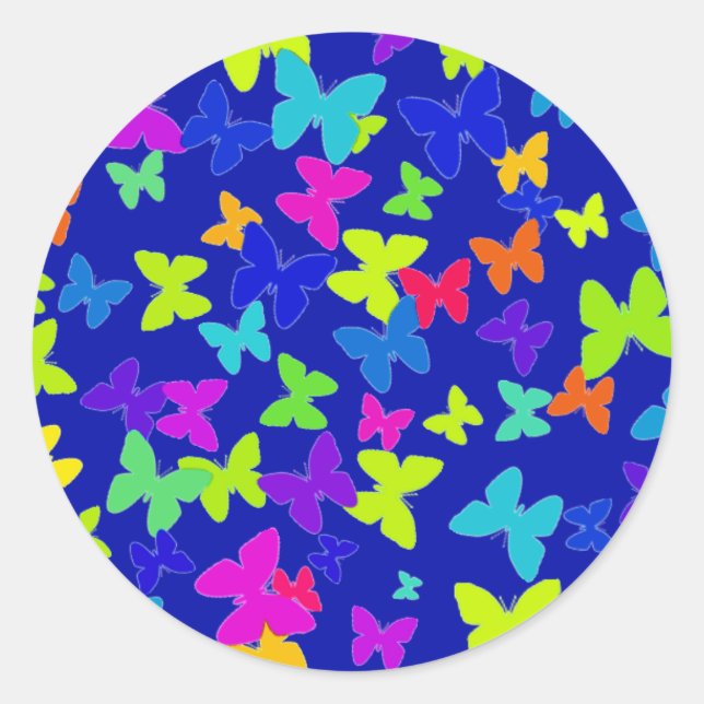 Pegatinas de mariposa azul (Anverso)