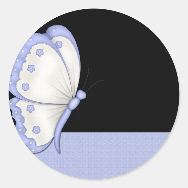 Pegatinas de mariposa azul (Anverso)