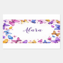 Pegatinas de mariposa cúrcuta