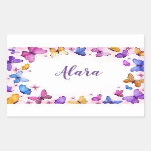 Pegatinas de mariposa cúrcuta