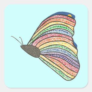 Pegatinas de mariposa de los mosquitos del arco ir