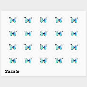 Pegatinas de Mariposa Morpho Azul