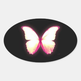 Pegatinas de mariposa rosa