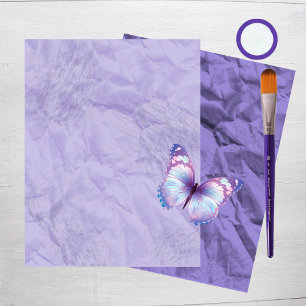 Pegatinas de mariposas azules y moradas