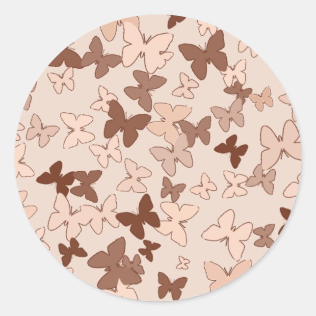 Pegatinas de mariposas femeninas (Anverso)