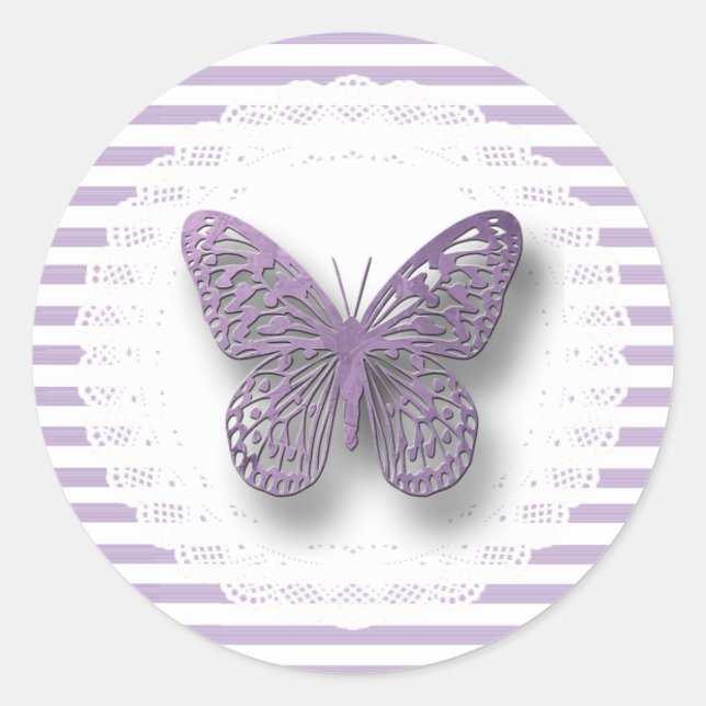 Pegatinas de mariposas Purple Strike (Anverso)